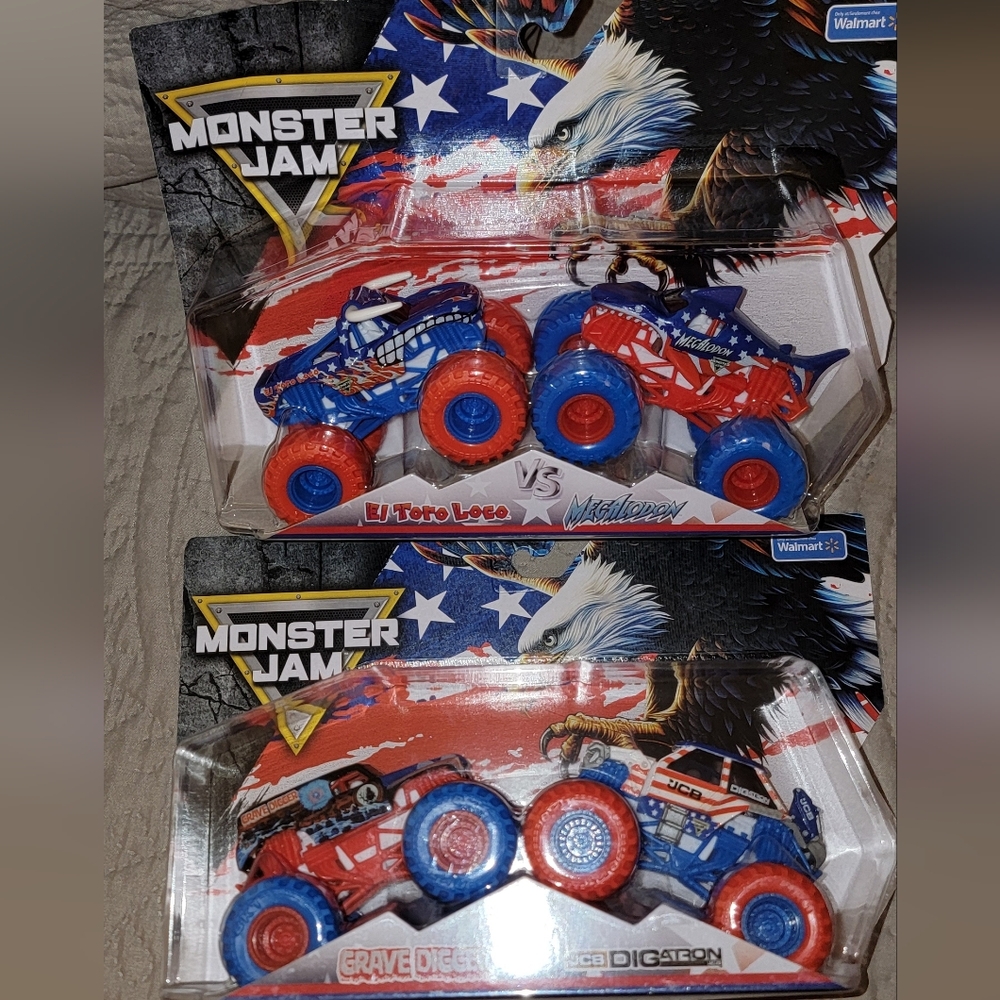 MONSTER JAM Rare Stars And Stripes Monster Jam